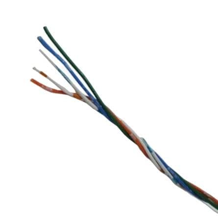 1350-units min. General Cable Industries, Inc. Jumper Wire Five Conductor 24 Gauge Tinned Copper. Conductors Have A Minimum Three Twists Per Foot. Colors Are Blue/orange/green/brown/slate. Wire Comes On A 1350 Foot Coil. Ft = 1 Ft Co/re = 1350 Ft - 0049311PT