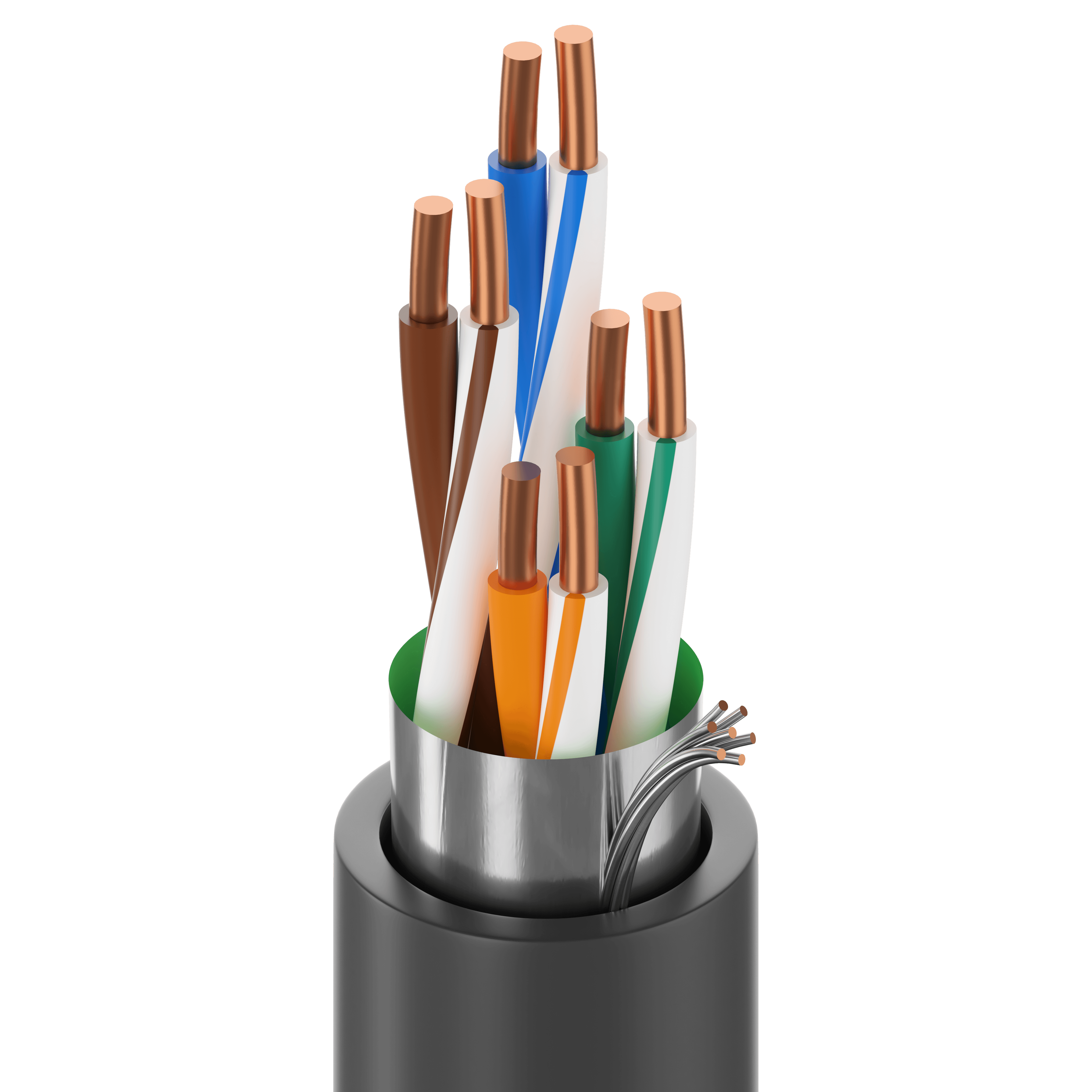 25-units min. Belden *24AWG 4pr STP,UV/Oil resist,MSHA-(Blk) - 7919A