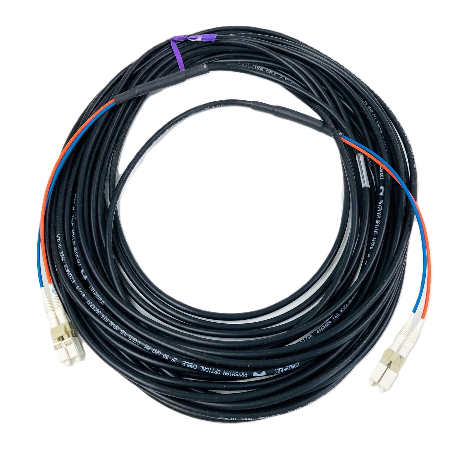 3-units min. Custom Cables, Inc. Jmpr Fiber 15m Mm Lc-lc Dplx - C3454-015-MT-995