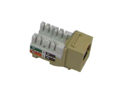 61-units min. PREMIER Jack Module Insert Category 5 Enhanced Rj45 In Electric Ivory. Universal Color Code Labelling For 110 Style Punchdown Termination. Jack Module Can Be Used With The Premier Pt-Ez90 Termination Tool. - PT-KJKC5-52