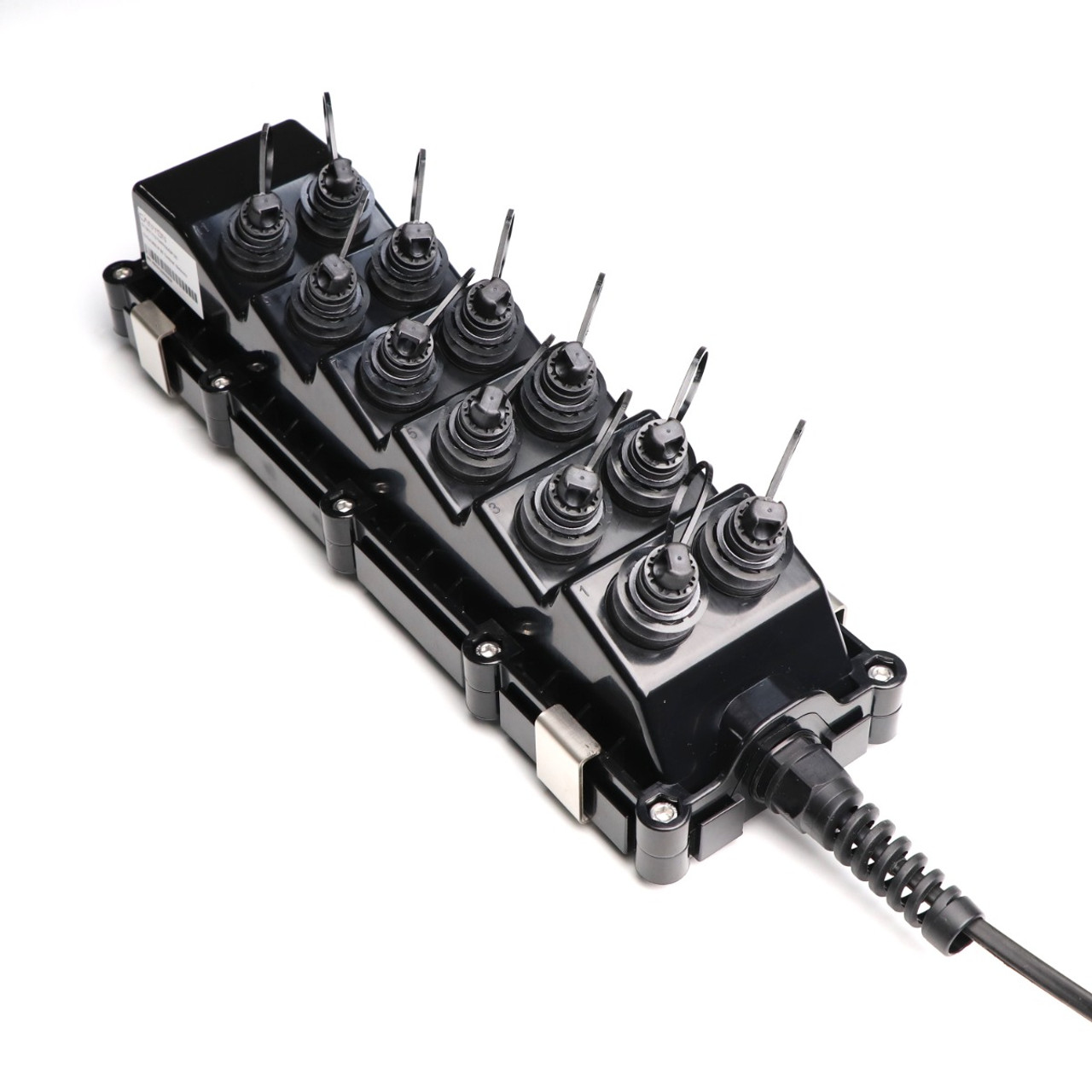 2-units min. Canyon CY-DCT-112-TAPP030DF12C - 12-Port OptiTap-Compatible Service Terminal, 300 ft Dielectric Flat Drop Tail