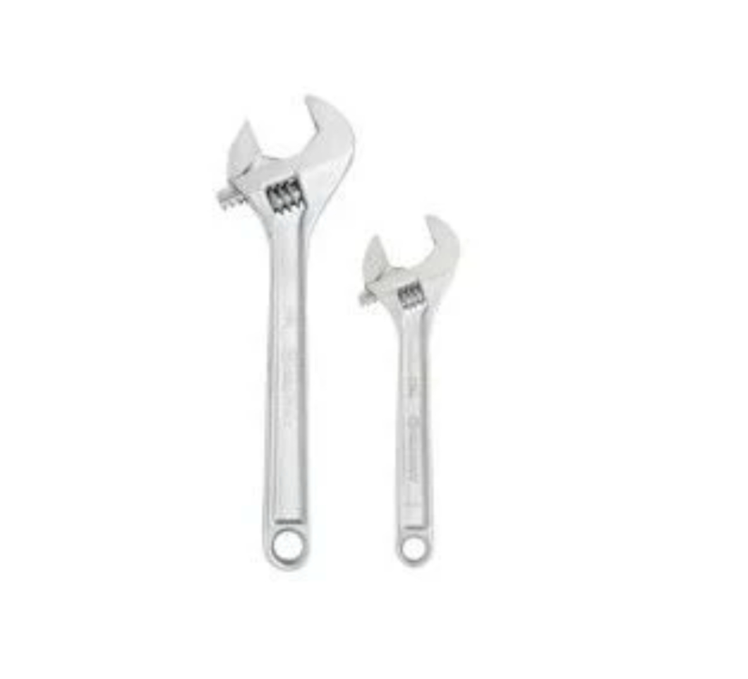 Unknown 181-AC2812VS - 2pc Adjustable Wrench Set, 8" And 12" (used)