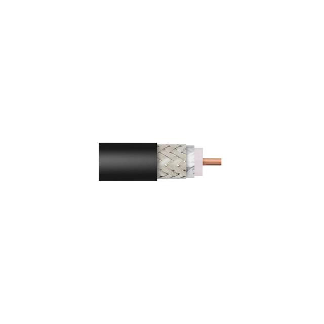 8-units min. Times Microwave Systems *LMR400 Plenum Cab w/Blk UV-Res Jacket - LMR-400-LLPX-BK