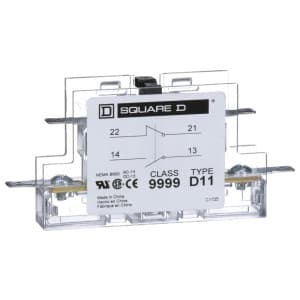 APC by Schneider Electric 9999D11 - 3a At 120vac Contactor Definite Purpose Auxiliary Contact 1 No Contact And 1 Nc Contact For 20a-90a