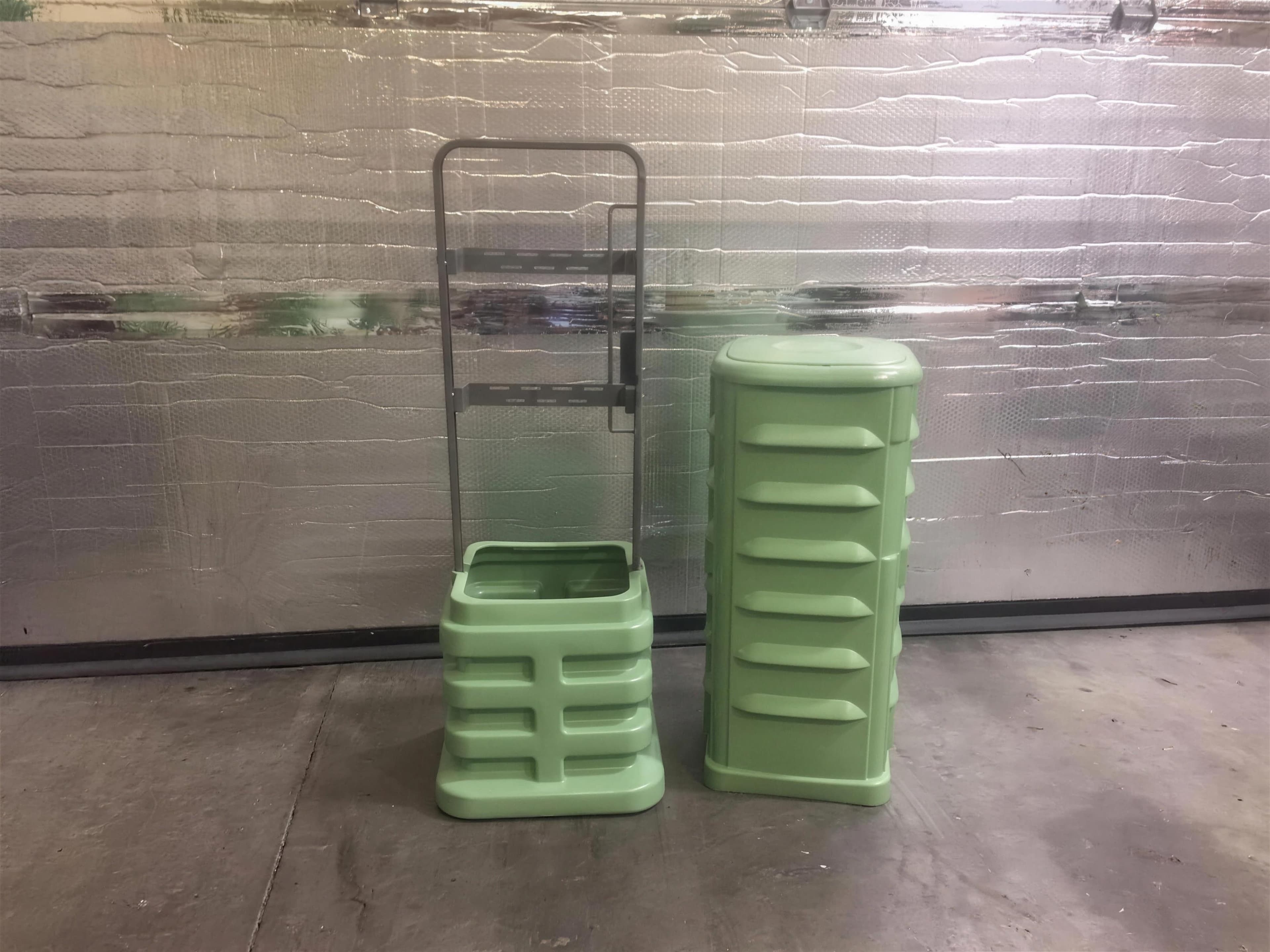 Channell Commercial Corporation OP12126C1B1L01A08 - 12x12 Optimus Pedestal 600 Series Light Green Dual Offset Fiber Tab Brackets With Strand Bar No Grounds Self Lock P-key Anti-insect Dual Cut Vents