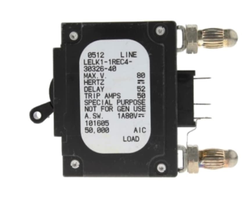 4-units min. Emerson Breaker, Circuit, Emerson 10 Amp, Cb,hy Mag,1p,10a,80vdc,spdt - 102275