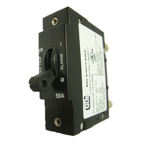 3-units min. Alpha Technologies 25 AMP AM BREAKER, PLUGINTYPE W/AUX SWITCH CENTER PIN ONLY, MIDTRIP 5/16 BULLET TERMINALS - 470-306-10