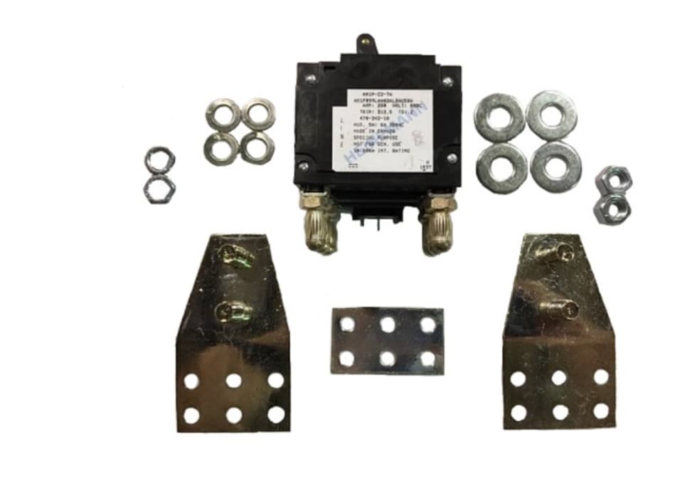 4-units min. Alpha Technologies 250 AMP BREAKER KIT, PLUG-IN WITH AUX SWITCH CENTER PIN ONLY, MIDTRIP 95/16 BULLET TERMINALS) 2 POLES WIDE - 747-221-20-000
