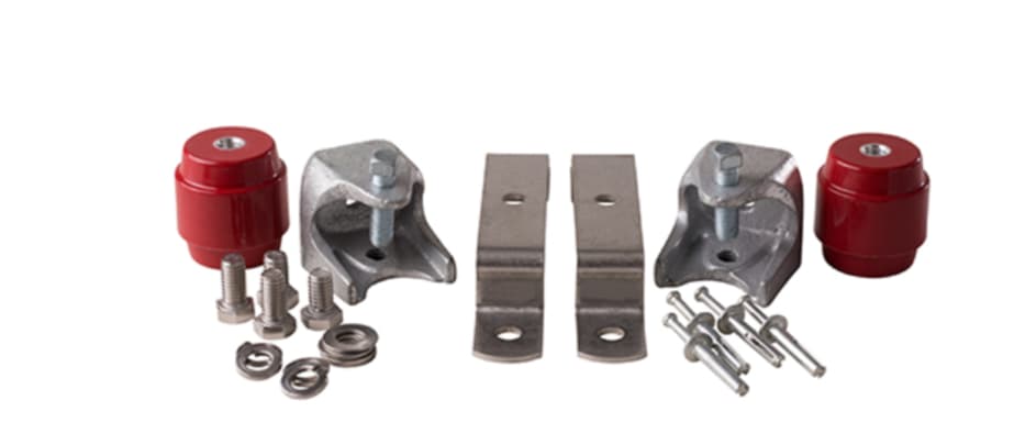 6-units min. Izzy Lugs Izzy Industries Bbhk Universal Insulated Buss Bar Hardware Kit Shelter Or Tower - BB-HK