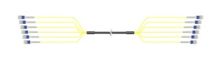 CommScope RFFT-12SM-001-150M - Fiber Optic Cable Assy, 12sm, Lc-lc-150m