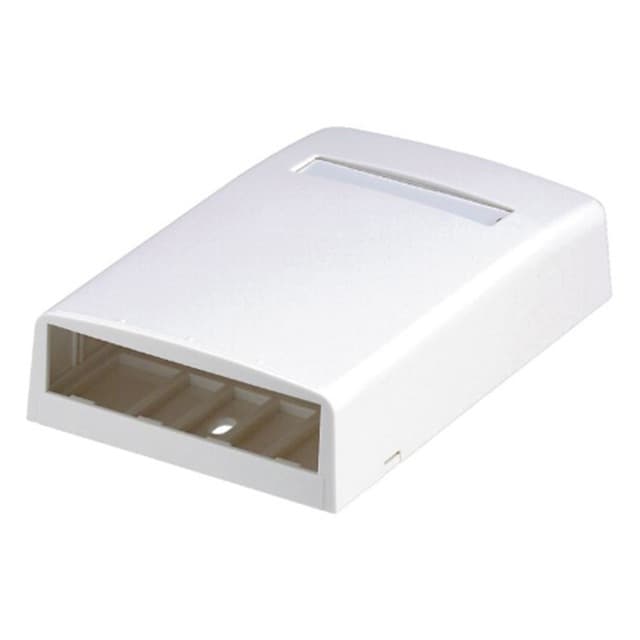 Panduit Corporation - Box surface mount 4 port electric ivory 1.1 inch h x 2.9 inch w x 4.5 inch l - CBX4EI-AY