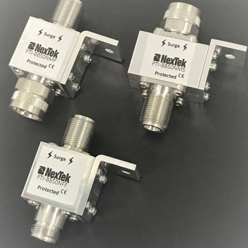 2-units min. NexTek Dc Block Protector, N (f) Surge, N (m) Protected, 1.5 - 1000 - PTI-BB50-NMP