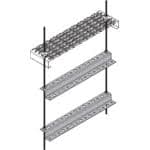 2-units min. Rosenberger Universal Z-bracket Trapeze Kit For 24 Triple Level Bridge- Equipped With 3/8 X 36 Stainless Steel Threaded Rod 42 Snap-ins And 36 Butterfly Hangers - C20-145-006