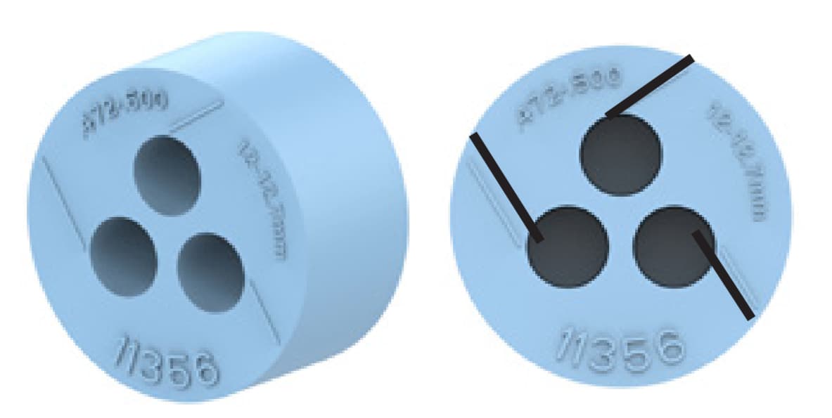 Preformed Line Products 8004141 - Grommet, 3 Entry
