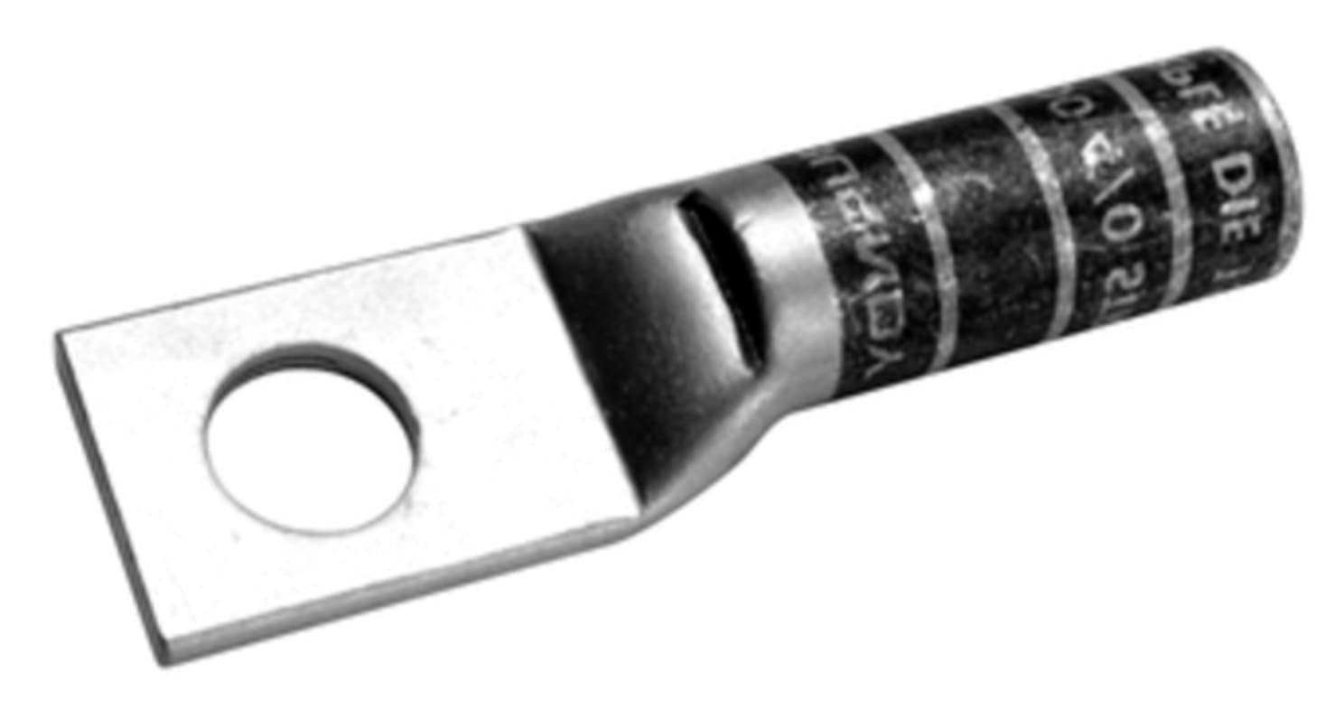 15-units min. Burndy 1 Hole With Inspection Window; #14- #10 Awg Code; 600v-35kv; 1/4 Stud; Long; Compression; 0.27 In Bcd - YAZV10TC1490