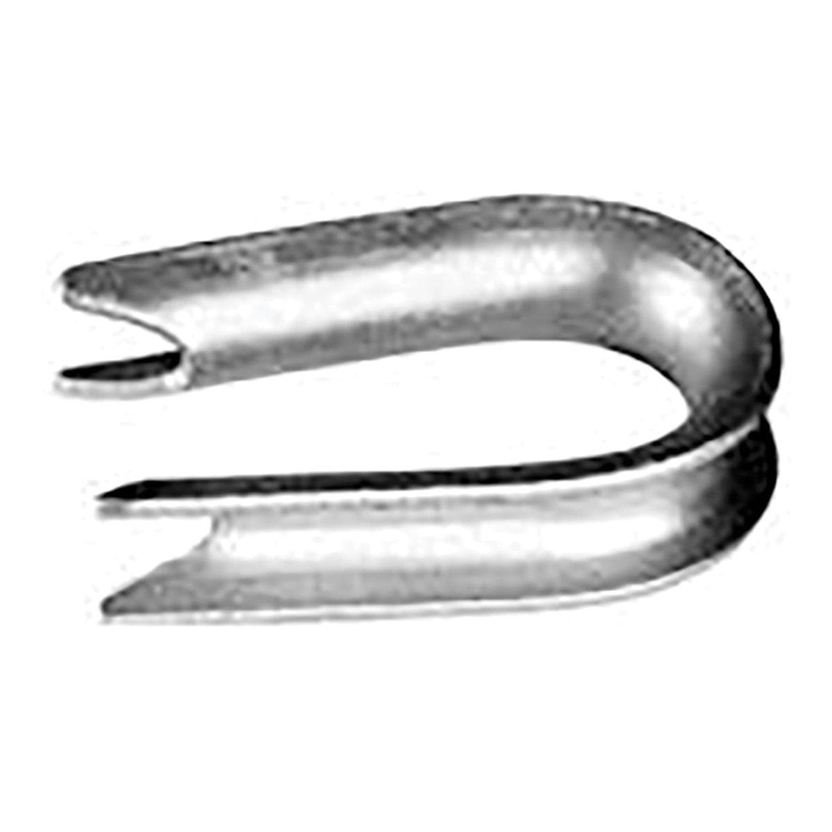 37-units min. Maclean Senior Industries Thimble Guy Galv Steel #6 (1/4") Strand - J1057