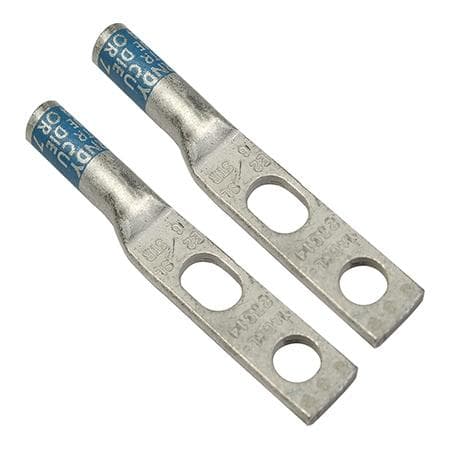 49-units min. Generic Brand Universal Long Barrel Two 3/8 Holes For #2 Solid .75-1 Hole Spacing White - YA3C2TC38SL