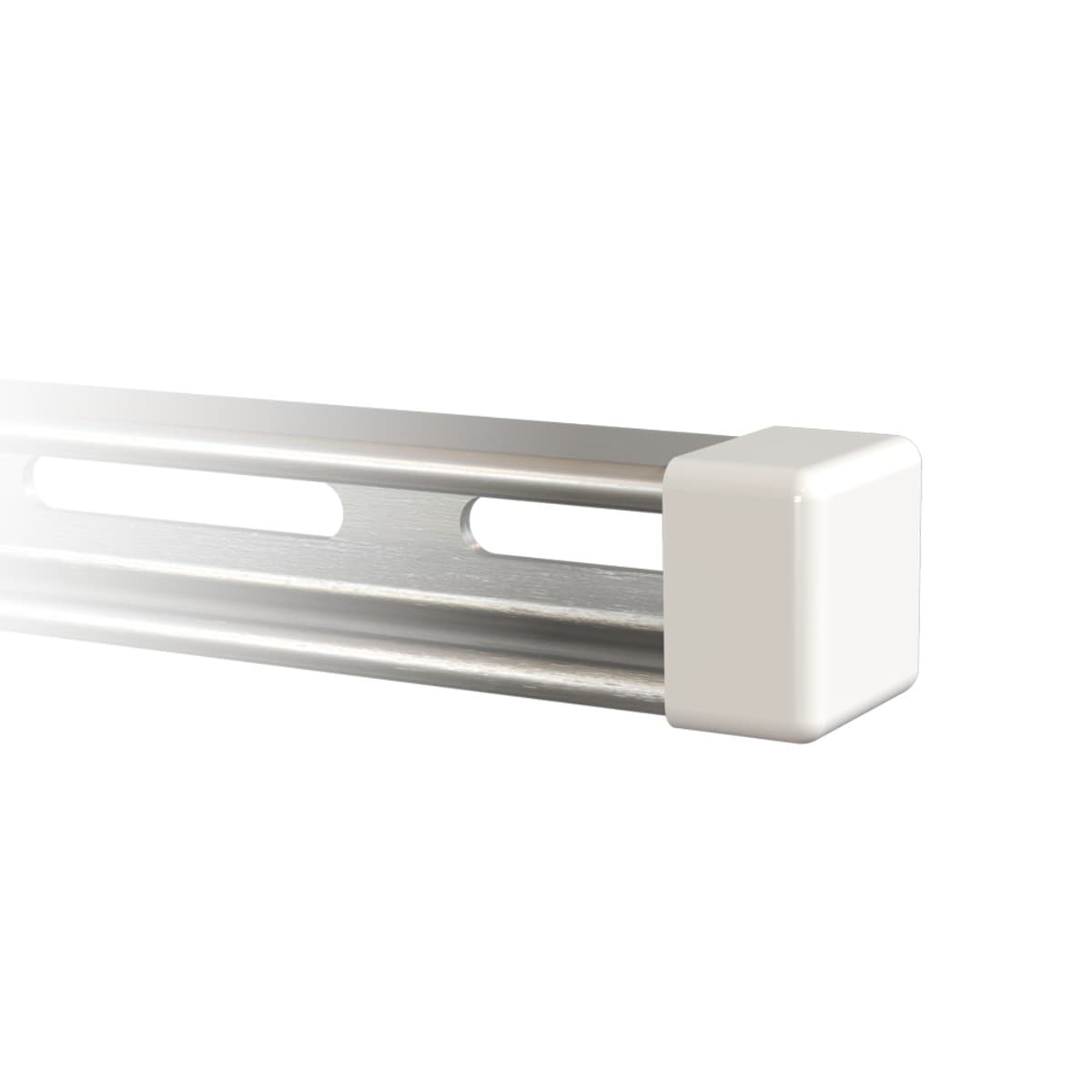 34-units min. Valmont 1-5/8 Unistrut End Caps, White - UNICAP