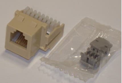 Premier PT-KJKU-52 - Jack Module Usoc Rj11insert 6 Position 6 Conductor In Electric Ivory. The Jack Module Usoc Insert Will Snap Into Keystone Style Faceplates And Housings.