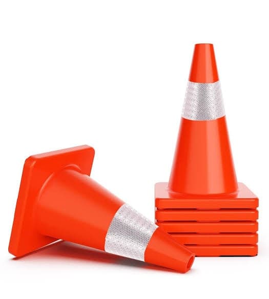 6-units min. Wesco International Traffic Cone 457mm (18" ) Weighted - KUORRS45015C