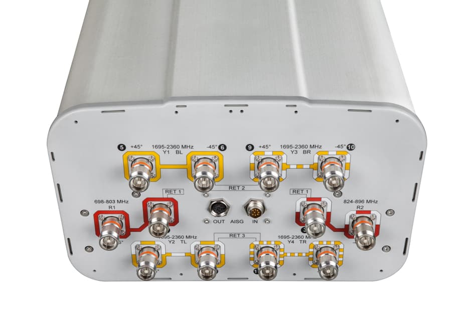 CommScope SBJAH4-1D65C-DL - ANT - 4LB, 8HB, 65DEG, 3RET