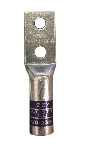 Izzy Lugs I4/0-238-1 - 4 Ott - 2 Hole Lug - Long (purple) - Windowed