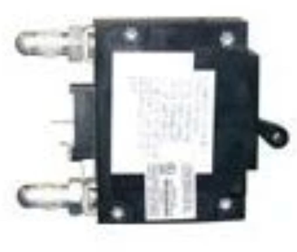 2-units min. Alpha Technologies 45 Amp Am Breaker, Plug-in Type With Aux Switch Center Pin Only, Midtrip (5/16 Bullet Terminals) - 470-310-10