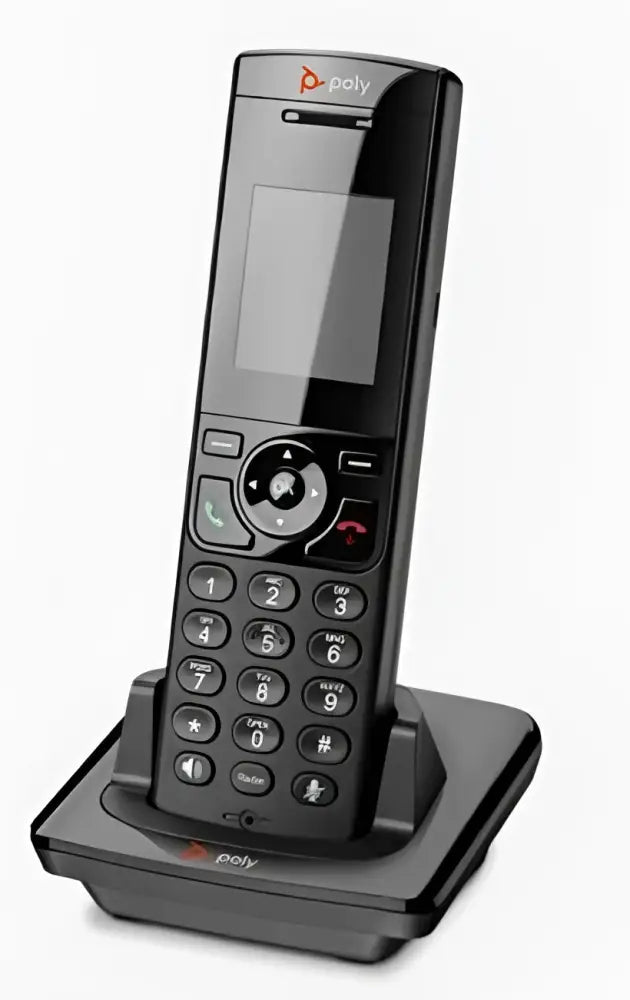 2-units min. Polycom 2200-49235-001 - VVX D230 DECT Cordless Handset, 8 Lines, 2" Color Display