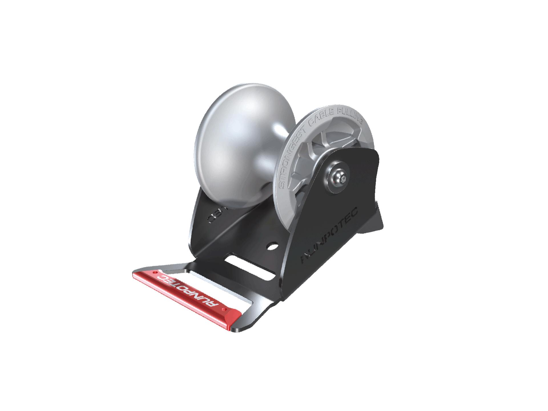 2-units min. Runpotec 10156 - Cable Guide Roller, Shaft Inside Edge, Ø130 mm Roller, 4500 kg Capacity