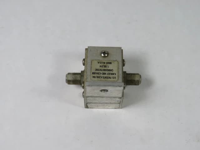 7-units min. PolyPhaser IS-75F-C1 - 75 Ohm CATV/MATV Coax Surge Protector, 4-900 MHz, F Female/Female, DC Block