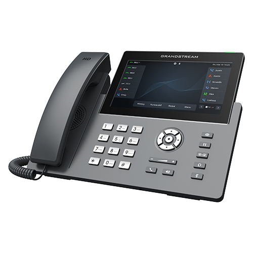 Grandstream GRP2670 - 12-Line Carrier-Grade IP Phone, 7" Touchscreen, Wi-Fi 6, Bluetooth, Gigabit PoE
