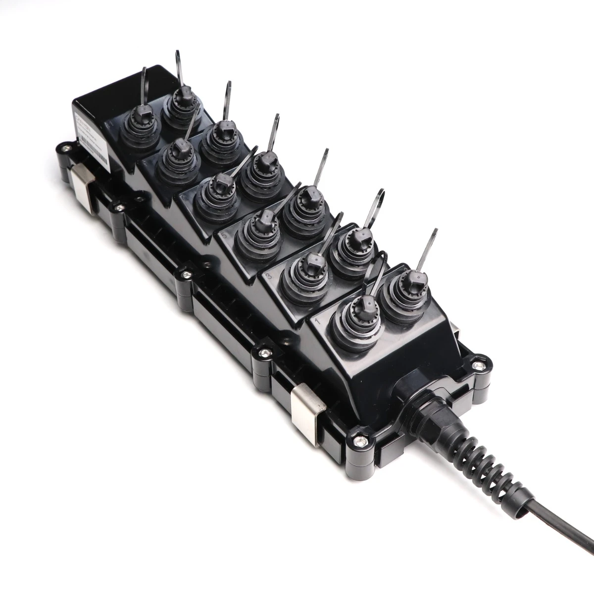 2-units min. Canyon CY-DCT-112-TAPP030DF12C - 12-Port OptiTap-Compatible Service Terminal, 300 ft Dielectric Flat Drop Tail