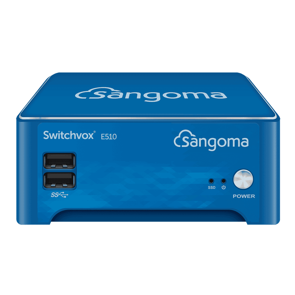 Sangoma 1ASE510000LF - Switchvox E510 IP PBX Appliance, 150 Phones / 50 Concurrent Calls, SSD