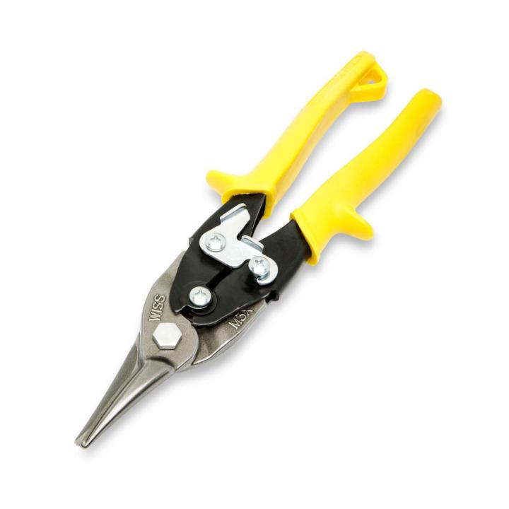 4-units min Crescent Wiss M3R - 9-3/4" MetalMaster Compound Action Aviation Snips, Straight/Left/Right, Yellow