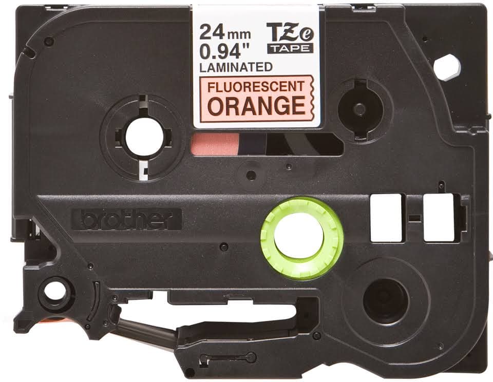 19-units min. Brother Mobile Solutions Tape 1 Inch Black On Orange - TZEB51