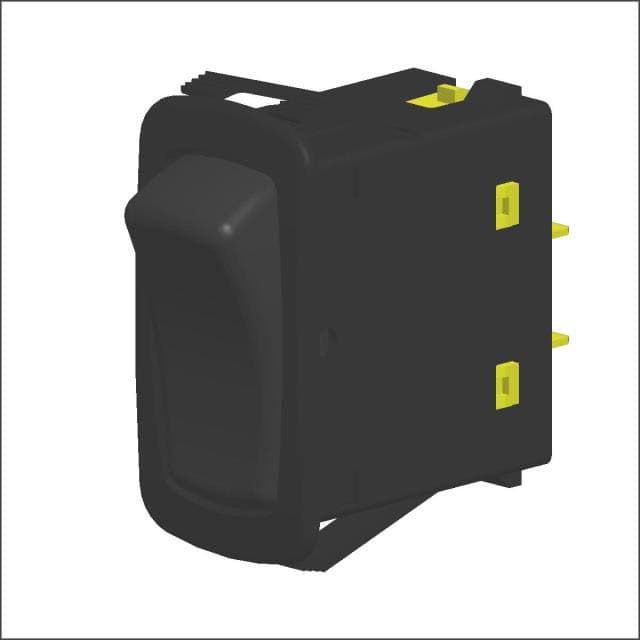 9-units min. Carling Technologies Rocker Switch, Dpst, 20a 12v - 432-1274-ND