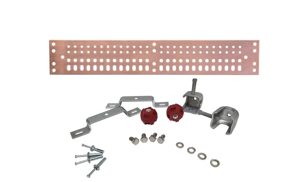 2-units min. CommScope 1/4x4x24 Univ 2/26 1/4 Dia & 2x26 7/16 Dia Holes Cu Buss - UGBKIT-0424