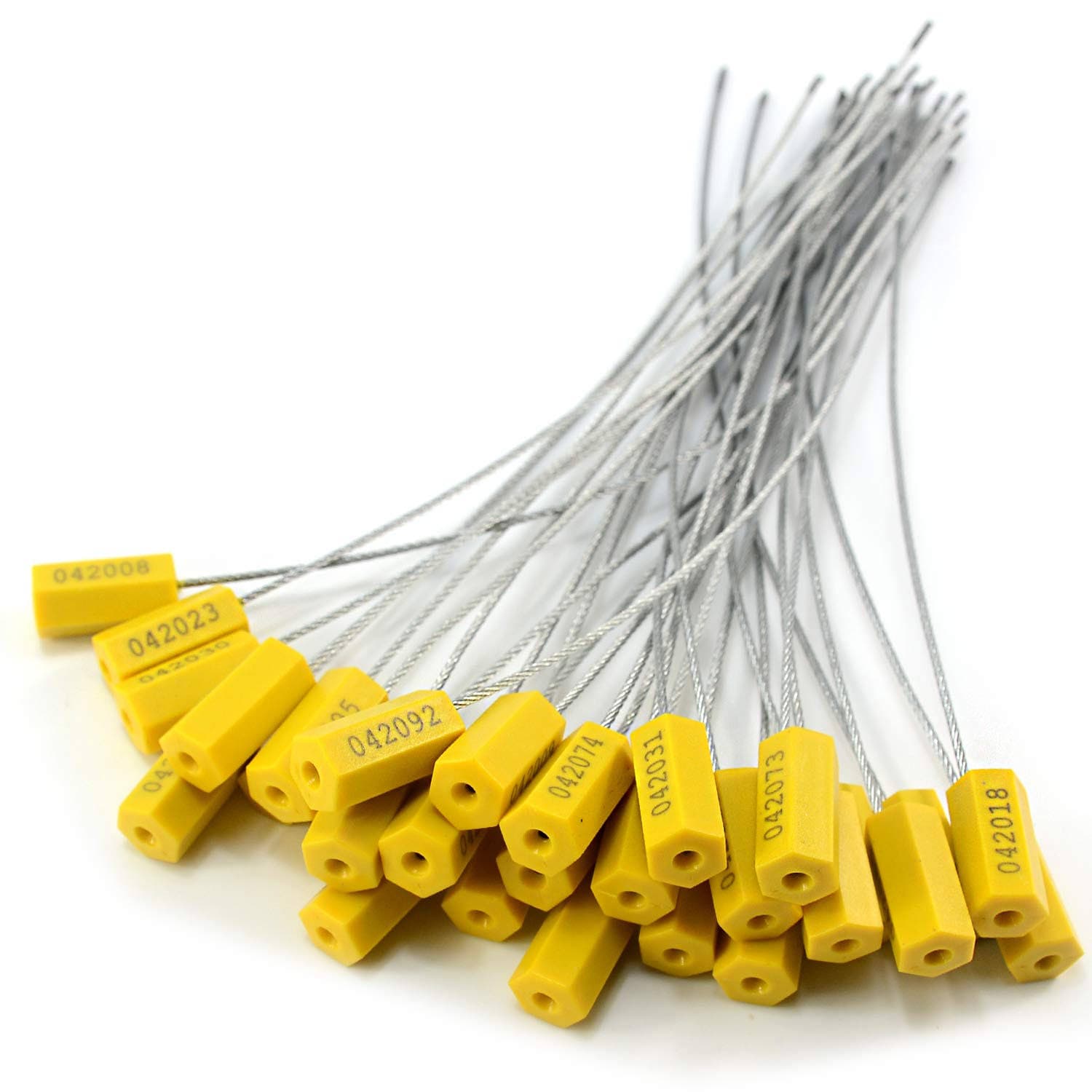 2500-units min. Cable Source, LLC Tag Warning, Cable Theft, Yellow - 96TWYE