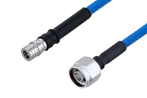 2-units min. Times Microwave Systems Tft420lf 9' Jumper N/male To Qma/male - TFT402NMQM9.0F