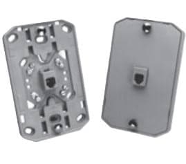 50-units min. PREMIER Wall Jack Assembly All Plastic 4 Conductor Ivory. Jack Assembly Includes Mounting Brackets Plastic Base And Cover Screw Terminals And Mounting Screws. - PT-630AP-4-50