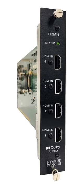 Blonder Tongue Laboratories, Inc. NXGHDMI4 67742 Nxg Hdmi Hd Encoder; Support 4 Hdmi Inputs (mpeg2/h.264/h.265)
