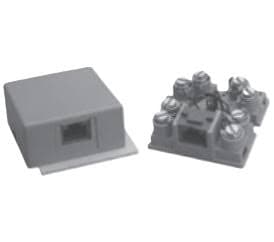 70-units min. Premier Surface Mount Jack Rj31x - Rj 38x Non-keyed Equipped With Shorting Bars 8 Conductor Ivory. Includes Base With Screw Ternimals And Snap-on Cover. Shorting Bars Bridge Together Jack Contacts 1 To 4 And 5 To 8 Whenever A Plug Is Not Inserted - PT-625A2-8SB-50