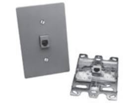 150-units min. Premier Flush Mount Jack Four Conductor Ivory. The Plate Includes A One-piece Unit With A Single Modular Jack And Mounting Screws. - PT-625B4-4-50