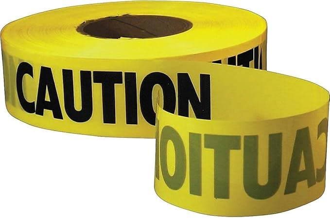 Empire Level 71-1001 - Caution Tape 3"x 1000ft(Yellow)