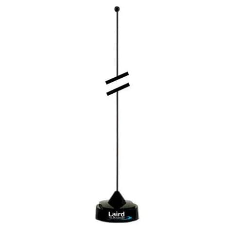 4-units min. TE Connectivity 152-162 MHz 1/4 Wave Antenna - Black, High-Quality Mobility Solution - QWB152-L