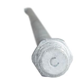 Hubbell E1020044 - Anchor Pisa Rod 3/4in X 7ft With Twineye Galvanized E102-0044