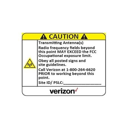 5-units min. Grainger *Custom VZ Sign Yellow - DA555-2