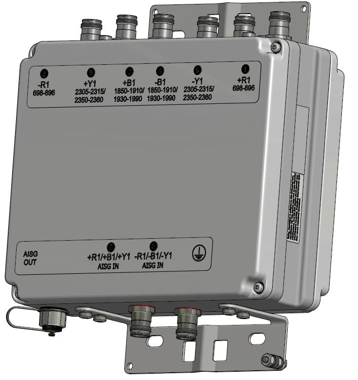 Kaelus TMA2117F00V1-1 - Pcs / Wcs Dual Band Twin Tma, With 700/850 Bypass, Aisg2.0