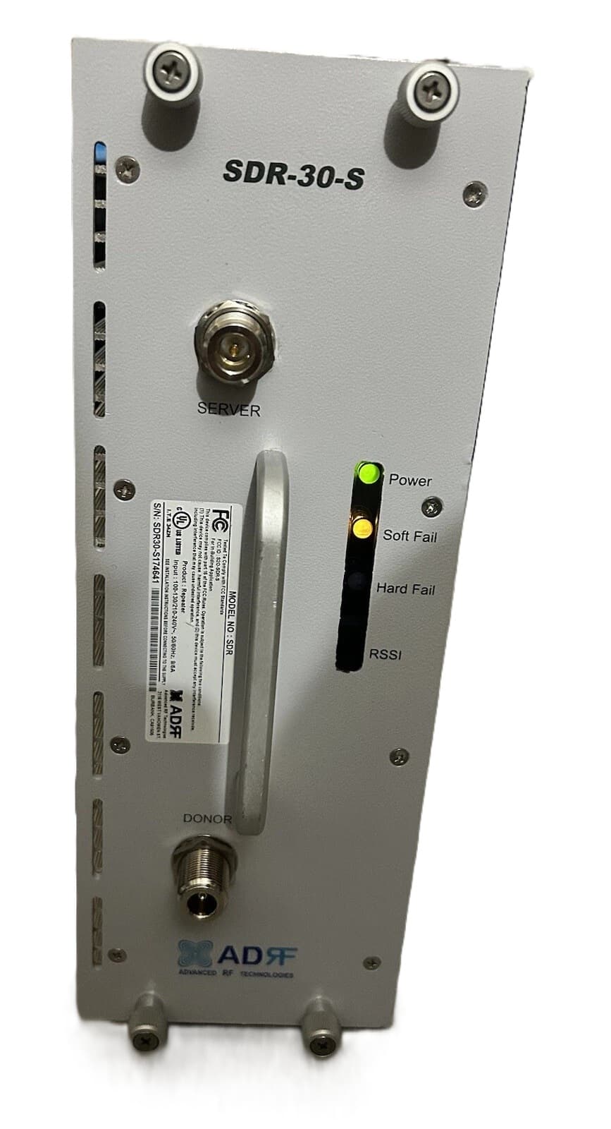 ADRF SDR-30-S - In_bldg Repeater Smr800 900 Rf Module 80 Db