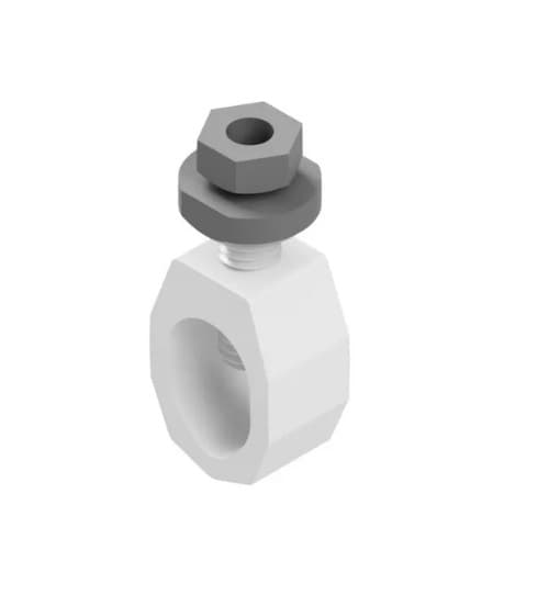 27-units min. Hubbell Power Systems 1/2 X 5/8 Ground Rod Clamp W Zinc Breakaway Cap And Vibraseal - EM-8DB